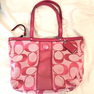 Coach Print F21950 Women's Handbag Tote Purse